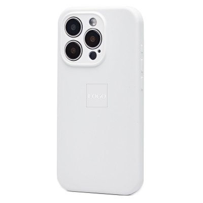 Чехол-накладка для Apple iPhone 15 Pro (белый) ORG Soft Touch с закрытой камерой