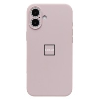 Чехол-накладка для Apple iPhone 16 Plus (бежевый) ORG Soft Touch с закрытой камерой