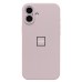 Чехол-накладка для Apple iPhone 16 Plus (бежевый) ORG Soft Touch с закрытой камерой