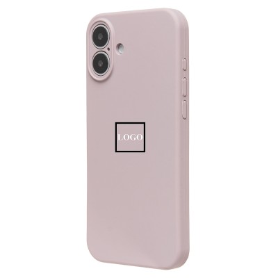 Чехол-накладка для Apple iPhone 16 Plus (бежевый) ORG Soft Touch с закрытой камерой