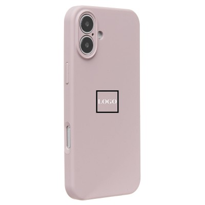 Чехол-накладка для Apple iPhone 16 Plus (бежевый) ORG Soft Touch с закрытой камерой
