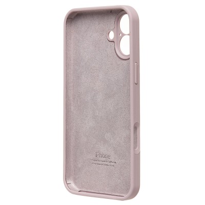 Чехол-накладка для Apple iPhone 16 Plus (бежевый) ORG Soft Touch с закрытой камерой