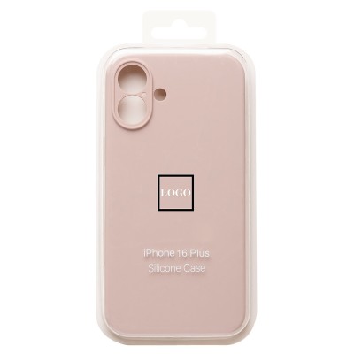 Чехол-накладка для Apple iPhone 16 Plus (песочный розовый) ORG Soft Touch с закрытой камерой