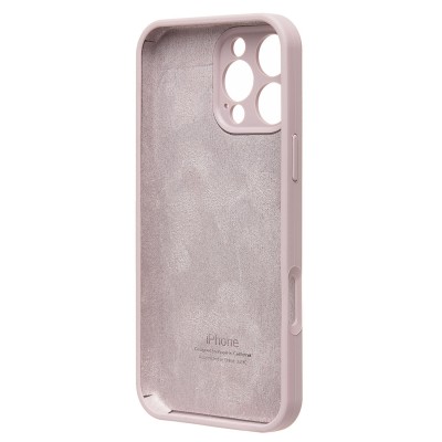 Чехол-накладка для Apple iPhone 16 Pro Max (бежевый) ORG Soft Touch с закрытой камерой