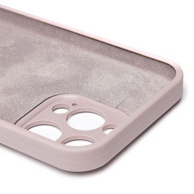 Чехол-накладка для Apple iPhone 16 Pro Max (бежевый) ORG Soft Touch с закрытой камерой