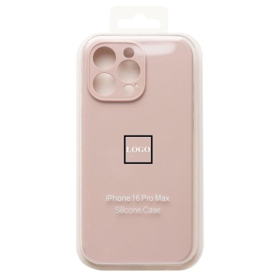 Чехол-накладка для Apple iPhone 16 Pro Max (песочный розовый) ORG Soft Touch с закрытой камерой