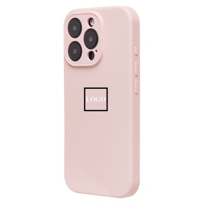 Чехол-накладка для Apple iPhone 16 Pro (песочный розовый) ORG Soft Touch с закрытой камерой