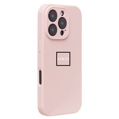 Чехол-накладка для Apple iPhone 16 Pro (песочный розовый) ORG Soft Touch с закрытой камерой