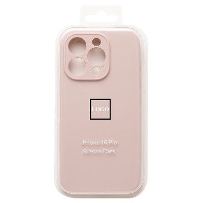 Чехол-накладка для Apple iPhone 16 Pro (песочный розовый) ORG Soft Touch с закрытой камерой