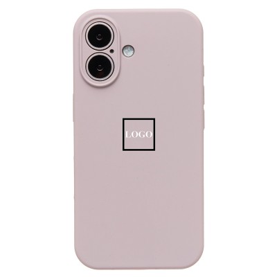 Чехол-накладка для Apple iPhone 16 (бежевый) ORG Soft Touch с закрытой камерой