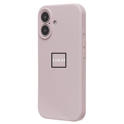 Чехол-накладка для Apple iPhone 16 (бежевый) ORG Soft Touch с закрытой камерой