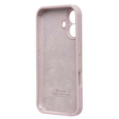 Чехол-накладка для Apple iPhone 16 (бежевый) ORG Soft Touch с закрытой камерой