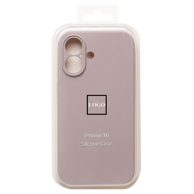 Чехол-накладка для Apple iPhone 16 (бежевый) ORG Soft Touch с закрытой камерой