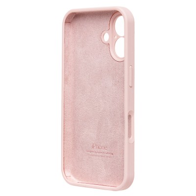 Чехол-накладка для Apple iPhone 16 (песочный розовый) ORG Soft Touch с закрытой камерой