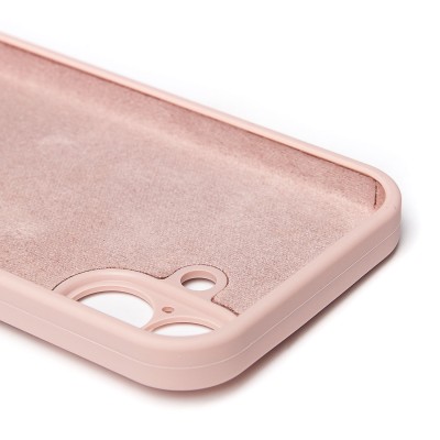 Чехол-накладка для Apple iPhone 16 (песочный розовый) ORG Soft Touch с закрытой камерой