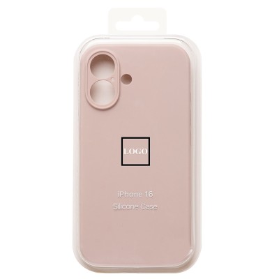 Чехол-накладка для Apple iPhone 16 (песочный розовый) ORG Soft Touch с закрытой камерой