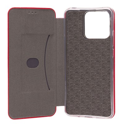 Чехол-книжка для Xiaomi Redmi 10C открытие в бок (красный) BC002