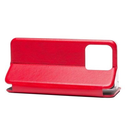 Чехол-книжка для Xiaomi Redmi 10C открытие в бок (красный) BC002