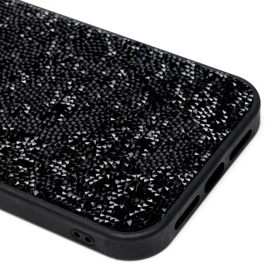 Чехол-накладка для Apple iPhone 12 Pro Max россыпь кристаллов (черный) PC071 POSH SHINE