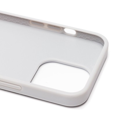 Чехол-накладка для Apple iPhone 13 Pro россыпь кристаллов (серебристый) PC071 POSH SHINE