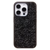 Чехол-накладка для Apple iPhone 15 Pro россыпь кристаллов (черный) PC071 POSH SHINE