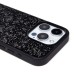 Чехол-накладка для Apple iPhone 15 Pro россыпь кристаллов (черный) PC071 POSH SHINE