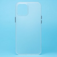 Чехол-накладка для Apple iPhone 12 Pro Max (матово-прозрачный/белый) PC091