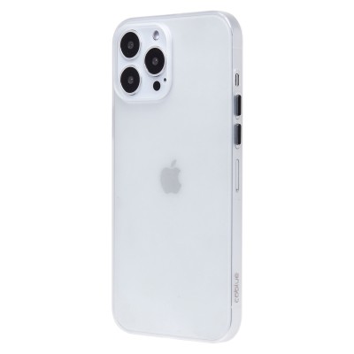 Чехол-накладка для Apple iPhone 13 Pro Max (матово-прозрачный/белый) PC091