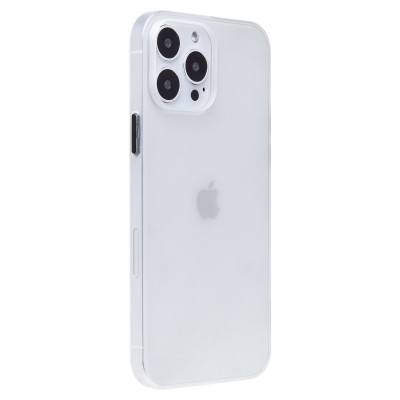 Чехол-накладка для Apple iPhone 13 Pro Max (матово-прозрачный/белый) PC091