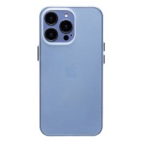 Чехол-накладка для Apple iPhone 13 Pro (матово-прозрачный/белый) PC091