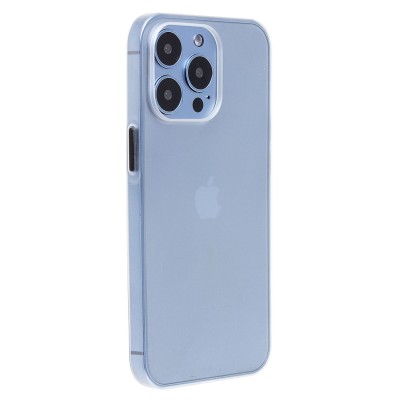 Чехол-накладка для Apple iPhone 13 Pro (матово-прозрачный/белый) PC091
