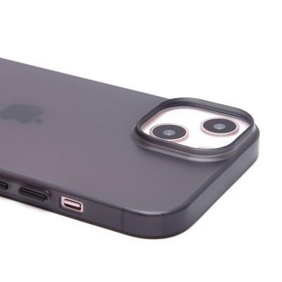 Чехол-накладка для iPhone 13 (матово-прозрачный/черный) PC091