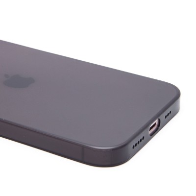 Чехол-накладка для iPhone 13 (матово-прозрачный/черный) PC091