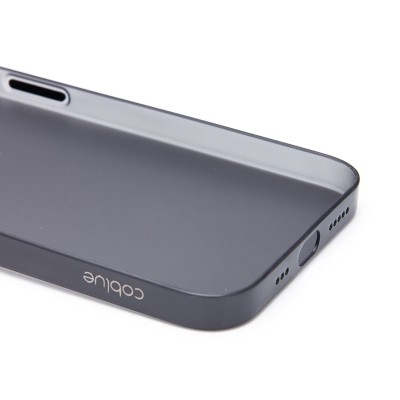 Чехол-накладка для iPhone 13 (матово-прозрачный/черный) PC091