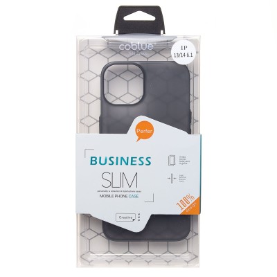 Чехол-накладка для iPhone 13 (матово-прозрачный/черный) PC091