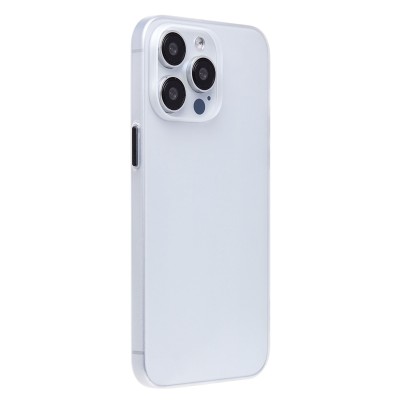 Чехол-накладка для Apple iPhone 15 Pro Max (матово-прозрачный/белый) PC091