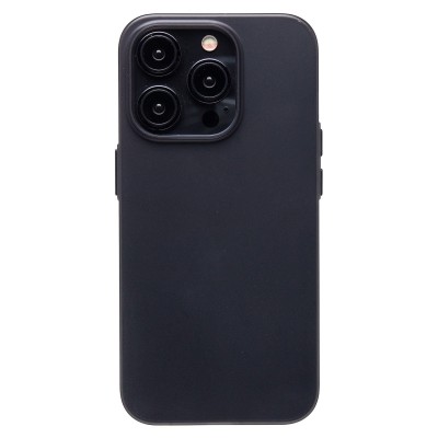 Чехол-накладка для Apple iPhone 15 Pro (матово-прозрачный/черный) PC091