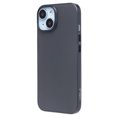 Чехол-накладка для Apple iPhone 15 (матово-прозрачный/черный) PC091