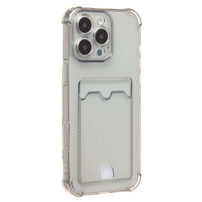 Чехол-накладка c картхолдером для Apple iPhone 16 Pro Max (черный) SC276
