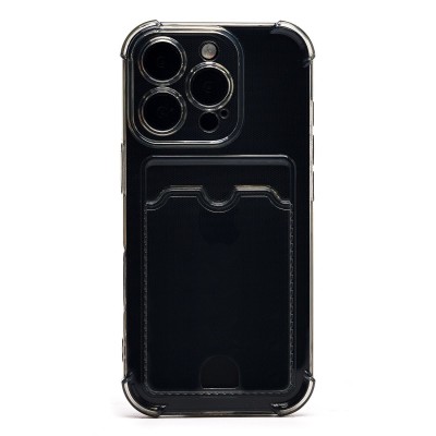 Чехол-накладка c картхолдером для Apple iPhone 16 Pro (черный) SC276