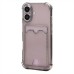 Чехол-накладка c картхолдером для Apple iPhone 16 (черный) SC276