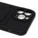 Чехол-накладка с картхолдером для Apple iPhone 13 Pro (черный) SC304