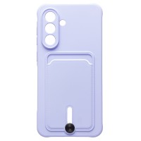 Чехол-накладка с картхолдером для Samsung Galaxy A56 5G (светло-фиолетовый) SC304
