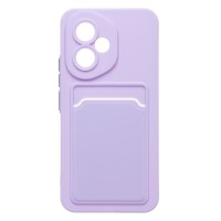 Чехол-накладка с картхолдером для Honor 400 Global (светло-фиолетовый) SC337