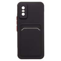 Чехол-накладка с картхолдером для Infinix GT 30 Pro (черный) SC337