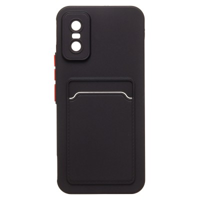 Чехол-накладка с картхолдером для Infinix GT 30 Pro (черный) SC337