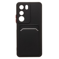 Чехол-накладка с картхолдером для Realme C71 (черный) SC337
