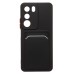 Чехол-накладка с картхолдером для Realme C71 (черный) SC337