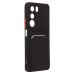 Чехол-накладка с картхолдером для Realme C71 (черный) SC337