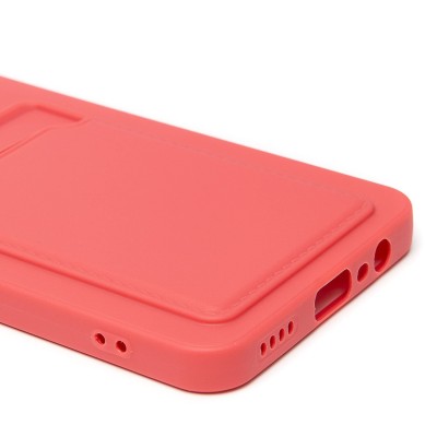 Чехол-накладка с картхолдером для Realme C71 (бордовый) SC337